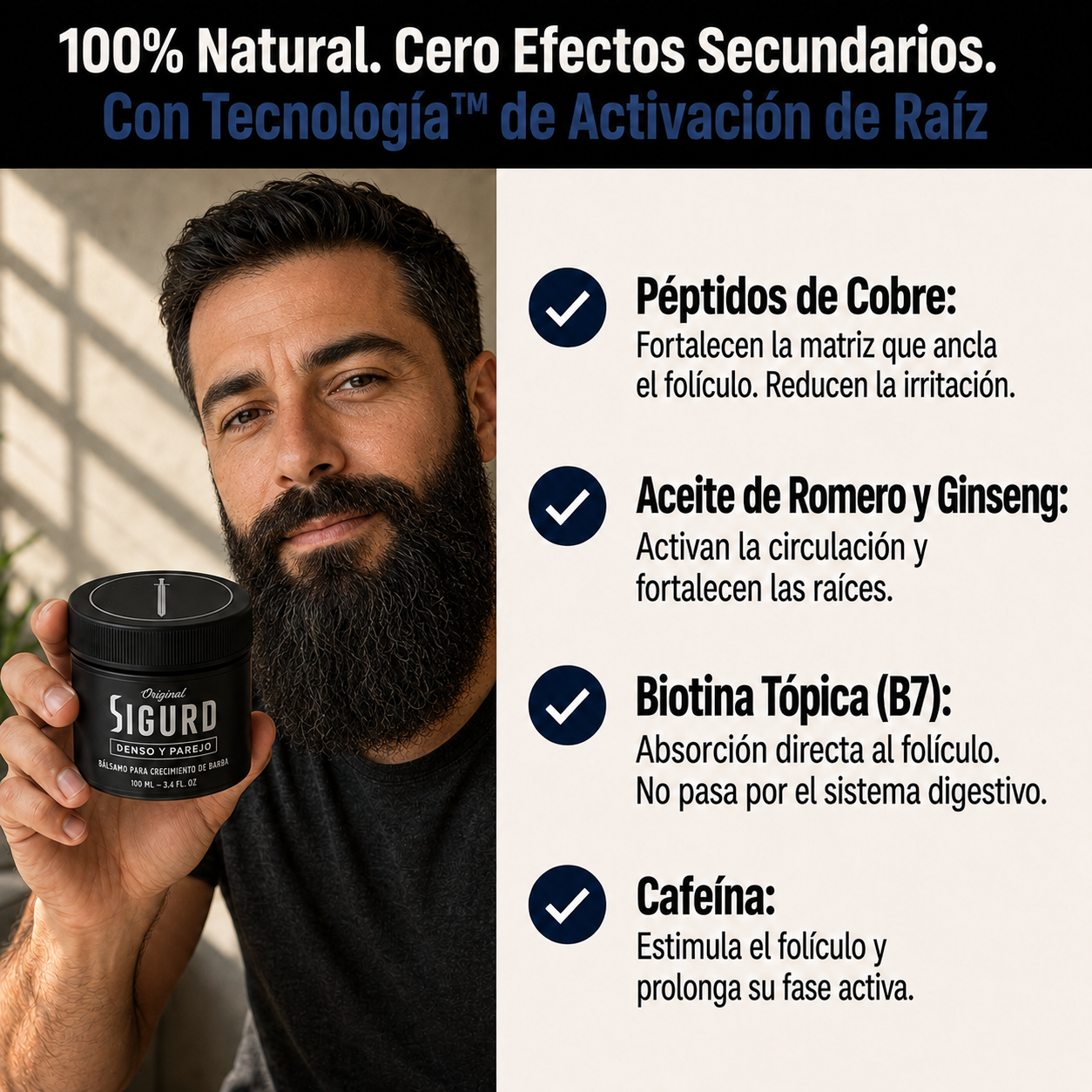 SIGURD® Bálsamo para Crecimiento de Barba