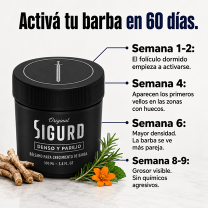 SIGURD® Bálsamo para Crecimiento de Barba