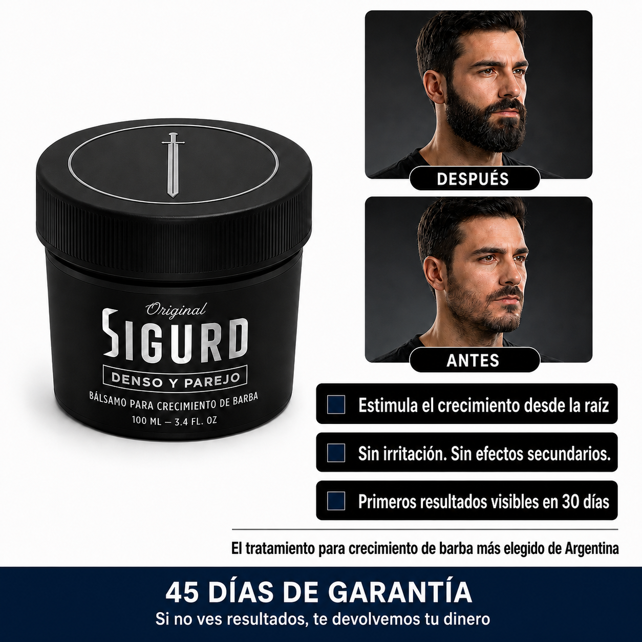SIGURD® Bálsamo para Crecimiento de Barba